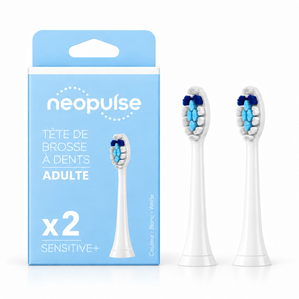 Pack de têtes de brosse à dents adulte