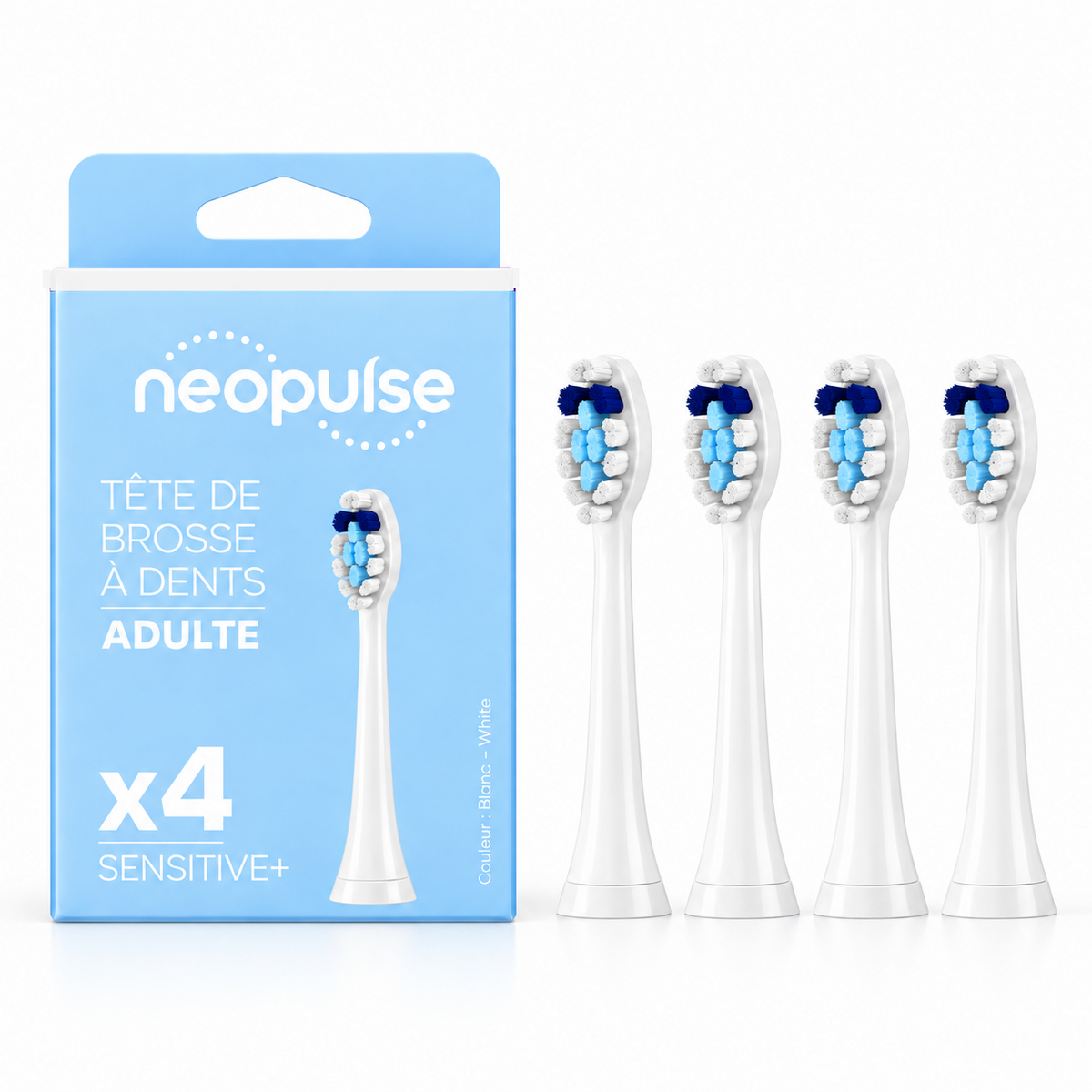 Pack de têtes de brosse à dents adulte