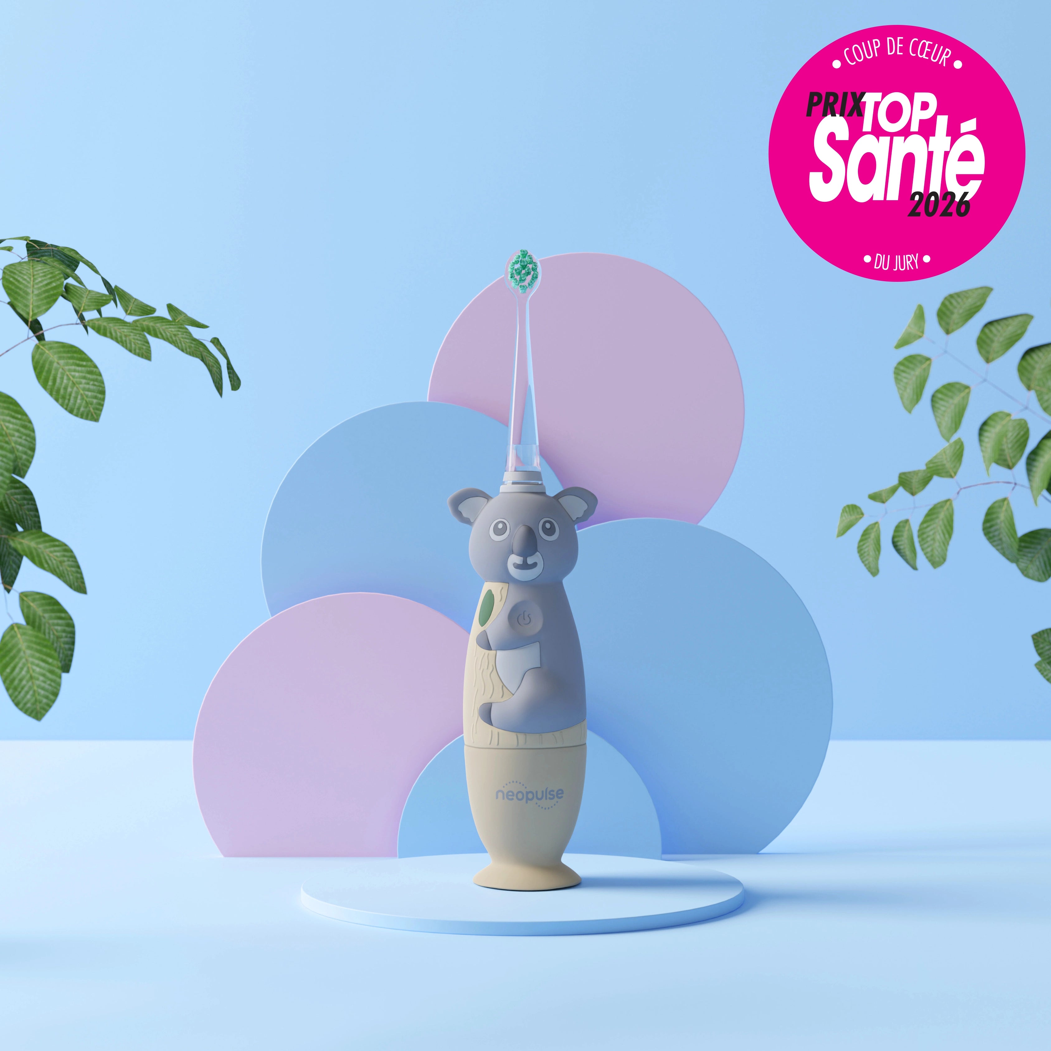 Brosse à dents à vibrations NEOBABY pour les bébés dès a première dents de la marque NEOPULSE