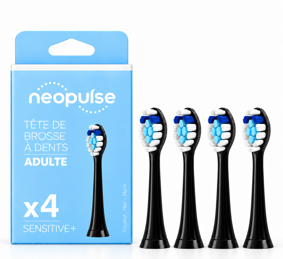 Pack de têtes de brosse à dents adulte