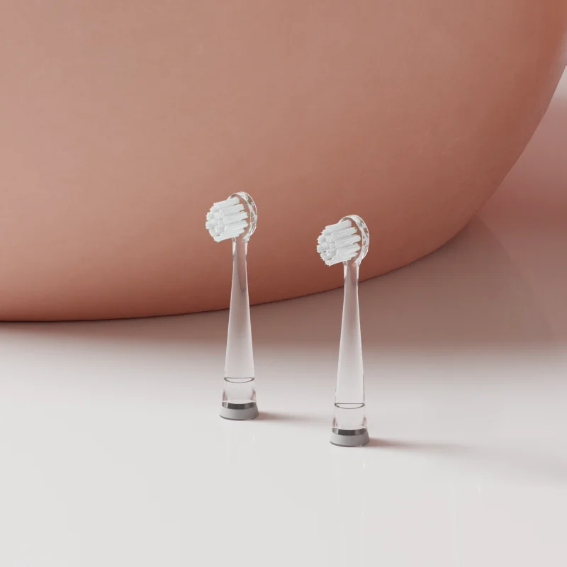 2 têtes de brosse à dents NEOBABY de couleur blanche